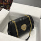 DG Large Devotion Shoulder Bag In Quilted Nappa Black For Women 11.4in/29cm DG