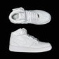 BL - AF1 pure white mid-top