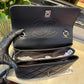 Chanel Classic Flap Bag Medal Hardware Black For Women 9.8in/25cm