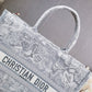 DI Large Book Tote White Multicolor, For Women, Women’s Handbags 16.5in/42cm CD