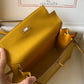 HM Kelly Yellow For Women Gold Toned Hardware 8.7in/22cm