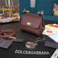 DG Small Sicily Bag In Dauphine Burgundy For Women 7.5in/19cm DG