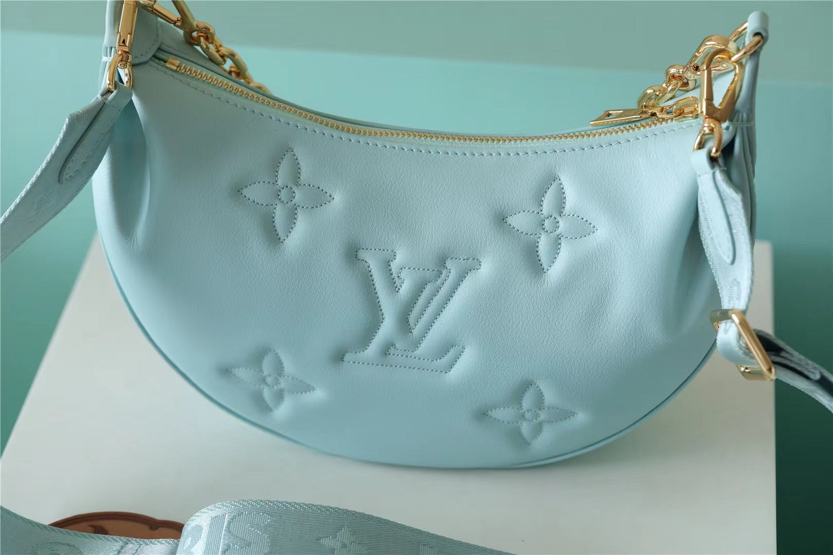 LV Over The Moon Monogram Vert D’Eau Green For Women,  Shoulder and Crossbody Bags 10.8in/27.5cm LV M20857