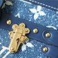 LV Petite Malle Jacquard Since 1854 Blue For Women, Women’s Handbags, Shoulder Bags And Crossbody Bags 7.5in/19cm LV 