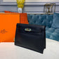 HM Kelly Danse II Bag Swift Black Gold Hardware For Women 8.7in/22cm