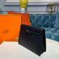 HM Kelly Danse II Bag Swift Black Palladium Hardware For Women 8.7in/22cm