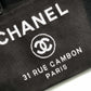 Chanel Deauville Tote Canvas Bag Black For Women, Women’s Handbags, Shoulder Bags 15in/38cm A66941