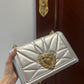 DG Large Devotion Bag In Quilted Nappa Silver For Women 10in/26cm DG