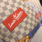LV Neverfull MM Tote Bag Trompe L’oeil Print Damier Azur Canvas For Women,  Shoulder Bags 12.6in/32cm LV N41065