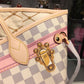 LV Neverfull MM Tote Bag Trompe L’oeil Print Damier Azur Canvas For Women,  Shoulder Bags 12.6in/32cm LV N41065