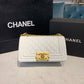 ChanelSmall Boy Handbag White For Women, Women’s Bags, Shoulder And Crossbody Bags 7.8in/20cm A67085