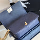 ChanelMedium Boy Handbag Dark Blue For Women 9.8in/25cm A67086