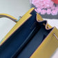 HM Kelly 28 Sellier Epsom Bag Grey/Yellow For Women, Women’s Handbags, Shoulder Bags 11in/28cm