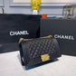 CHL Boy Handbag Gold Toned Hardware Black For Women, Women’s Bags, Shoulder And Crossbody Bags 9.8in/25cm A67086