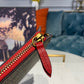 gg Neo Vintage gg Supreme Pouch Beige/Red For Women 12in/30cm gg