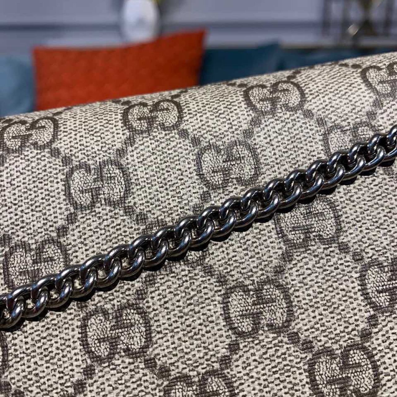 gg Dionysus Super Mini Bag Emerald gg Supreme Canvas Made Using An Earth-Conscious Process With Taupe Detail For Women 6.5in/16.5cm gg ‎476432 KHNRN 8642