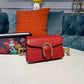 gg Dionysus Super Mini Bag Emerald Hibiscus Red Metal-Free Tanned For Women 6.5in/16.5cm gg 476432 CAOGX 8990
