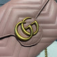 gg Marmont Matelassé Mini Bag Dusty Pink Matelassé For Women 8in/20cm gg 474575