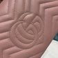 gg Marmont Matelassé Mini Bag Dusty Pink Matelassé For Women 8in/20cm gg 474575