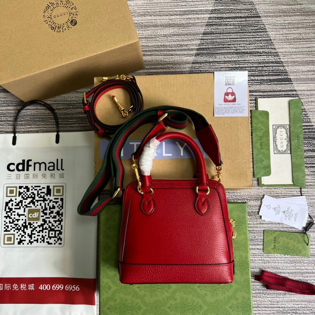 gg x Adidas Horsebit 1955 Mini Bag Red For Women, Women’s Bags 7.9in/20cm gg‎
