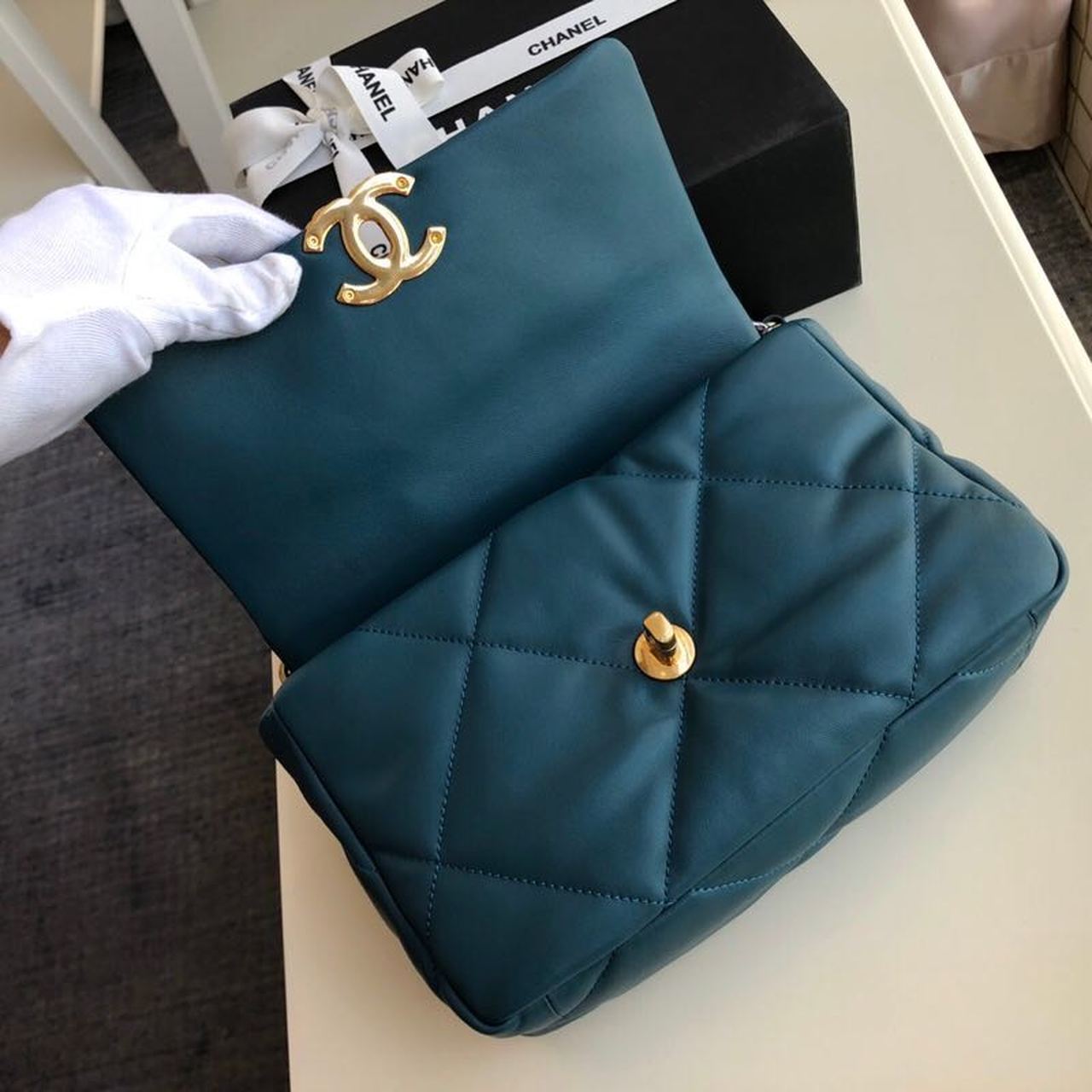 CHL 19 Handbag Teal For Women, Women’s Bags, Shoulder And Crossbody Bags 10.2in/26cm AS1160