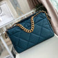 CHL 19 Maxi Handbag Teal For Women, Women’s Bags, Shoulder And Crossbody Bags 14in/36cm AS1162