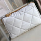 CHL 19 Maxi HandBag White For Women, Women’s Bags, Shoulder And Crossbody Bags 14in/36cm AS1162