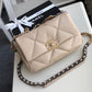 CHL 19 Flap Bag Beige For Women 10.1in/26cm