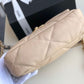 CHL 19 Flap Bag Beige For Women 10.1in/26cm