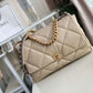 CHL 19 Maxi HandBag Beige For Women 14in/36cm