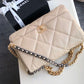 CHL 19 Maxi HandBag Beige For Women 14in/36cm