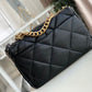 CHL 19 Maxi Handbag Black For Women, Women’s Bags, Shoulder And Crossbody Bags 14in/36cm AS1162 B04852 94305