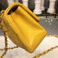 ChanelMini Flap Bag Caviar Yellow For Women, Women’s Bags, Shoulder And Crossbody Bags 6.7in/17cm A35200