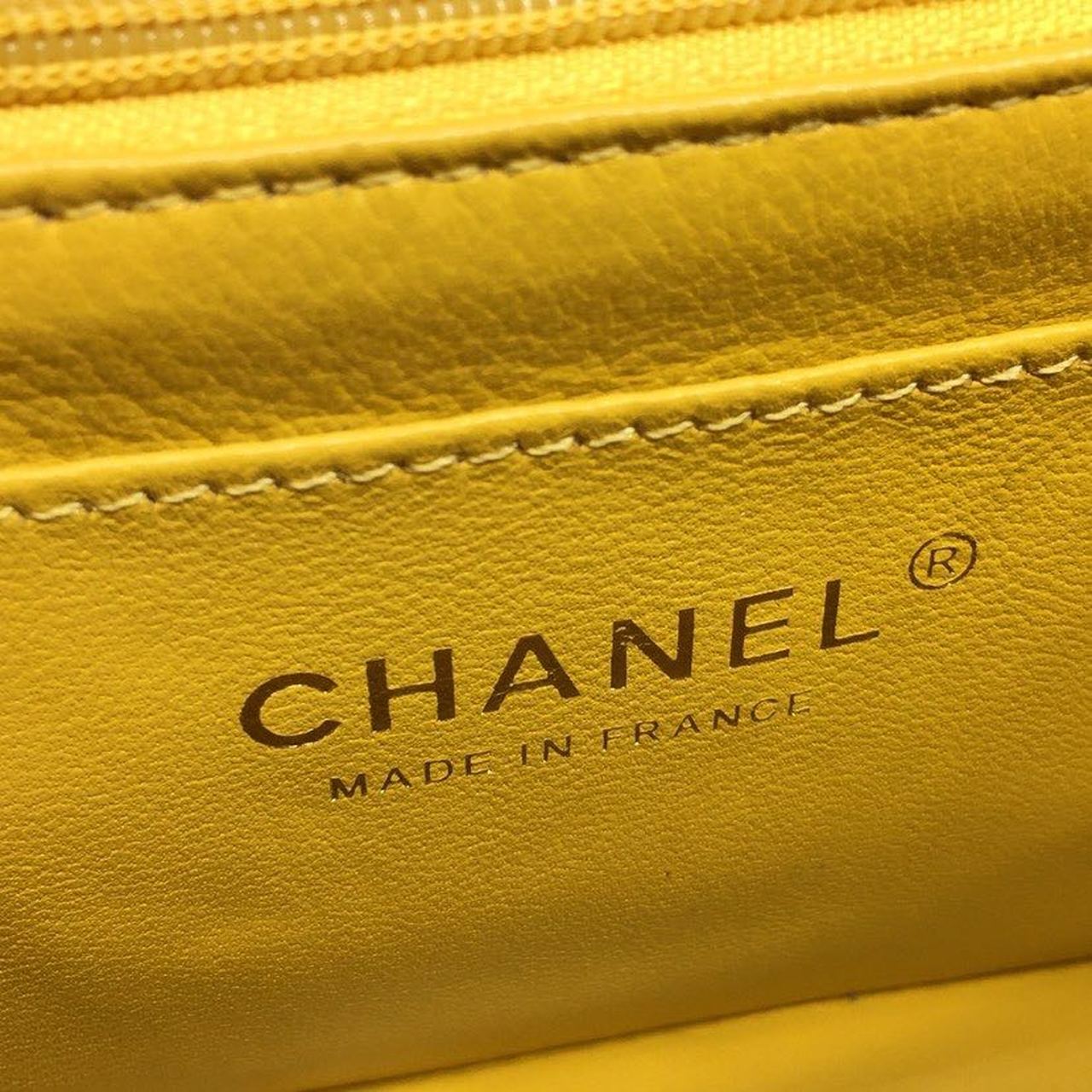 ChanelMini Flap Bag Caviar Yellow For Women, Women’s Bags, Shoulder And Crossbody Bags 6.7in/17cm A35200
