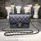 ChanelMini Flap Bag Caviar Black For Women, Women’s Bags, Shoulder And Crossbody Bags 6.7in/17cm A35200