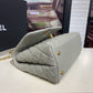 ChanelLarge Flap Bag With Top Handle Grey For Women, Women’s Handbags, Shoulder And Crossbody Bags 11in/28cm A92991