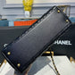 ChanelLarge Flap Bag With Top Handle Black For Women, Women’s Handbags, Shoulder And Crossbody Bags 11in/28cm A92991