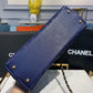ChanelLarge Flap Bag With Top Handle Blue For Women, Women’s Handbags, Shoulder And Crossbody Bags 11in/28cm A92991