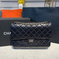 CHL 2.55 Handbag Silver Hardware Black For Women, Women’s Bags, Shoulder And Crossbody 11in/28cm A37586