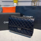 CHL 2.55 Handbag Silver Hardware Black For Women, Women’s Bags, Shoulder And Crossbody 11in/28cm A37586