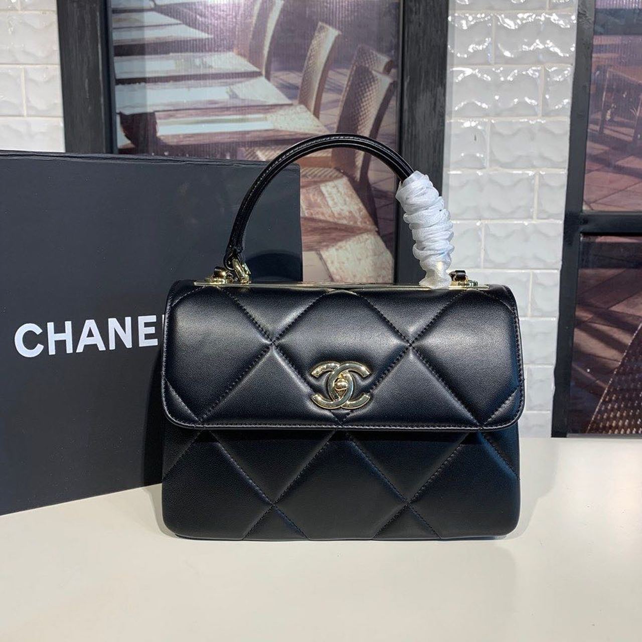ChanelTrendy ChanelBag Black For Women, Women’s Handbags, Shoulder And Crossbody Bags 10.2in/26cm