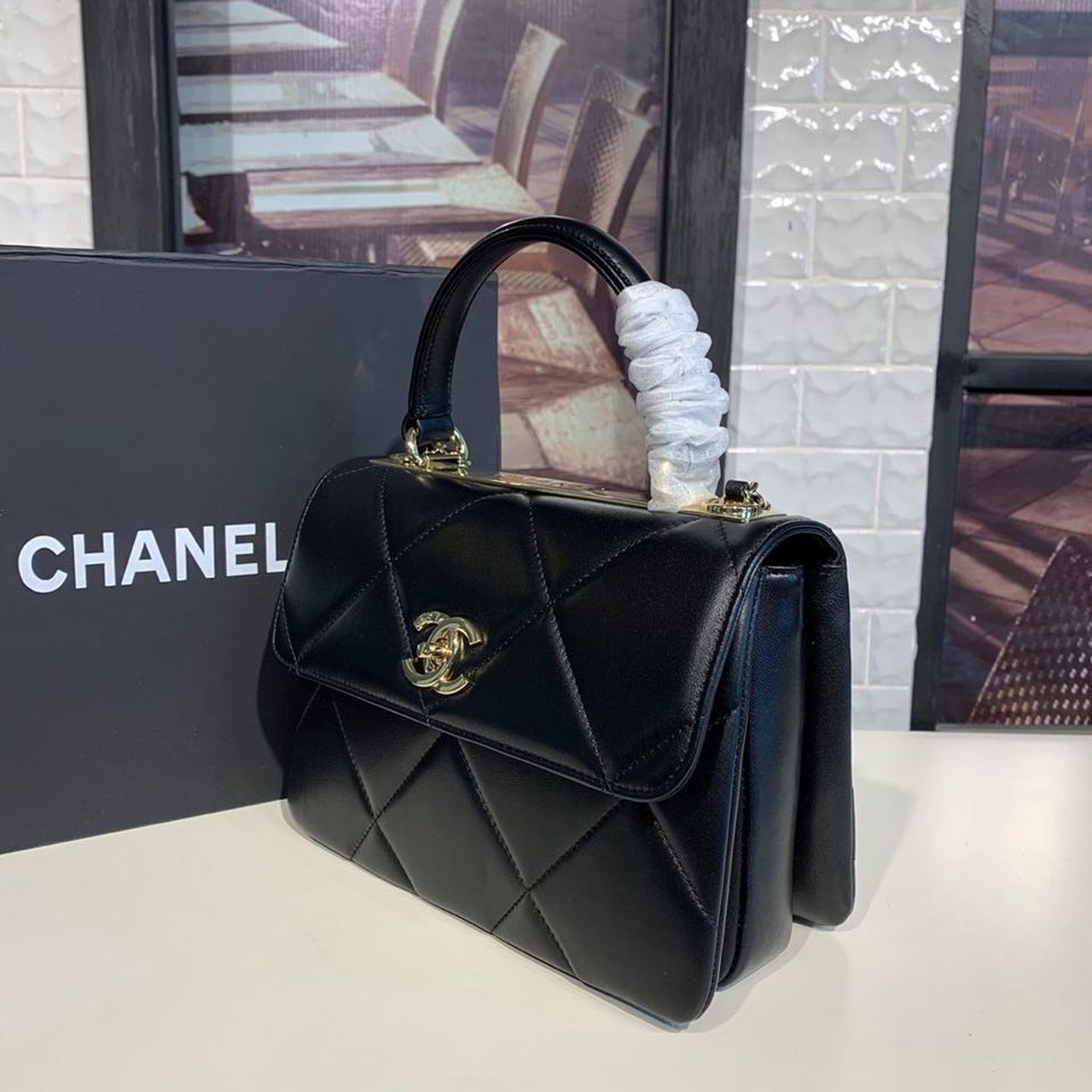 ChanelTrendy ChanelBag Black For Women, Women’s Handbags, Shoulder And Crossbody Bags 10.2in/26cm