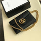 gg Marmont Mini Chain Bag Black For Women 7.9in/20cm gg