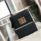 gg Padlock Small gg Signature Shoulder Bag Black gg Signature For Women 7.9in/20cm gg 409487 CWC1G 1000
