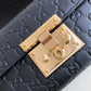 gg Padlock Small gg Signature Shoulder Bag Black gg Signature For Women 7.9in/20cm gg 409487 CWC1G 1000