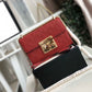 gg Padlock Small gg Signature Shoulder Bag Red ggssima For Women 7.9in/20cm gg 409487