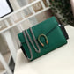 gg Dionysus Mini Chain Bag Emerald Green Metal-Free Tanned For Women 8in/20cm gg 401231 CAOGX 3120