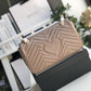 gg Marmont Matelassé Shoulder Bag Dusty Pink Matelassé Chevron For Women 10in/26cm gg 443497 DTDIT 5729