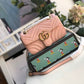 gg Marmont Matelassé Mini Bag  Dust Pink Matelassé Chevron  For Women 8.5in/22cm gg