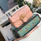 gg Marmont Matelassé Mini Bag  Dust Pink Matelassé Chevron  For Women 8.5in/22cm gg